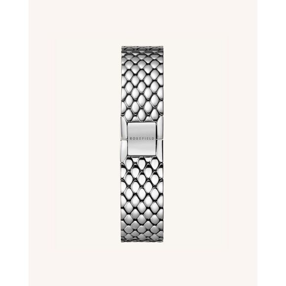 Rosefield The Oval Silver Steel Strap 14mm NWT - Picture 1 of 2
